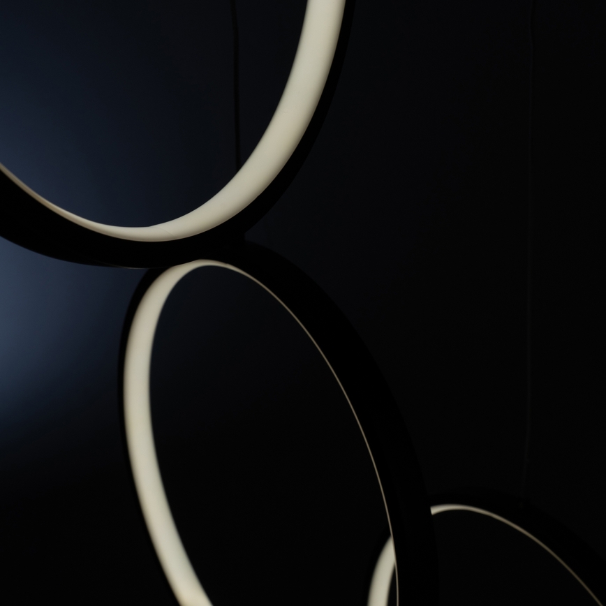 BRILAGI - Lustre LED suspenso por cabo ECHO LED/80W/230V 4000K Ø 50 cm preto