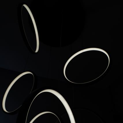 BRILAGI - Lustre LED suspenso por cabo ECHO LED/80W/230V 4000K Ø 50 cm preto