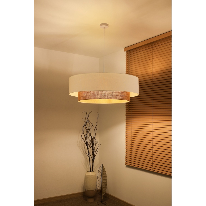 Brilagi - Lustre LED suspenso por cabo Estilo Boho 3xE27/15W/230V Ø 80 cm