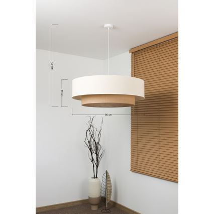 Brilagi - Lustre LED suspenso por cabo Estilo Boho 3xE27/15W/230V Ø 80 cm