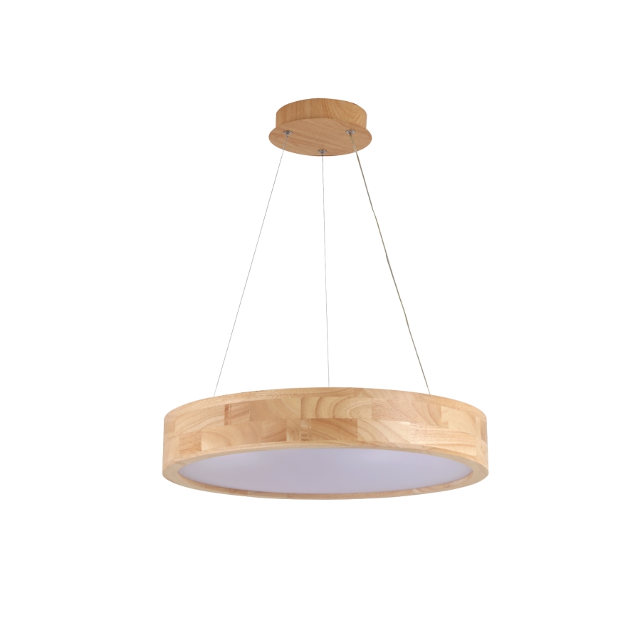 Brilagi - Lustre LED suspenso em cabo FALCON WOOD LED/30W/230V 3000/4000/6000K, diâmetro 45 cm, madeira