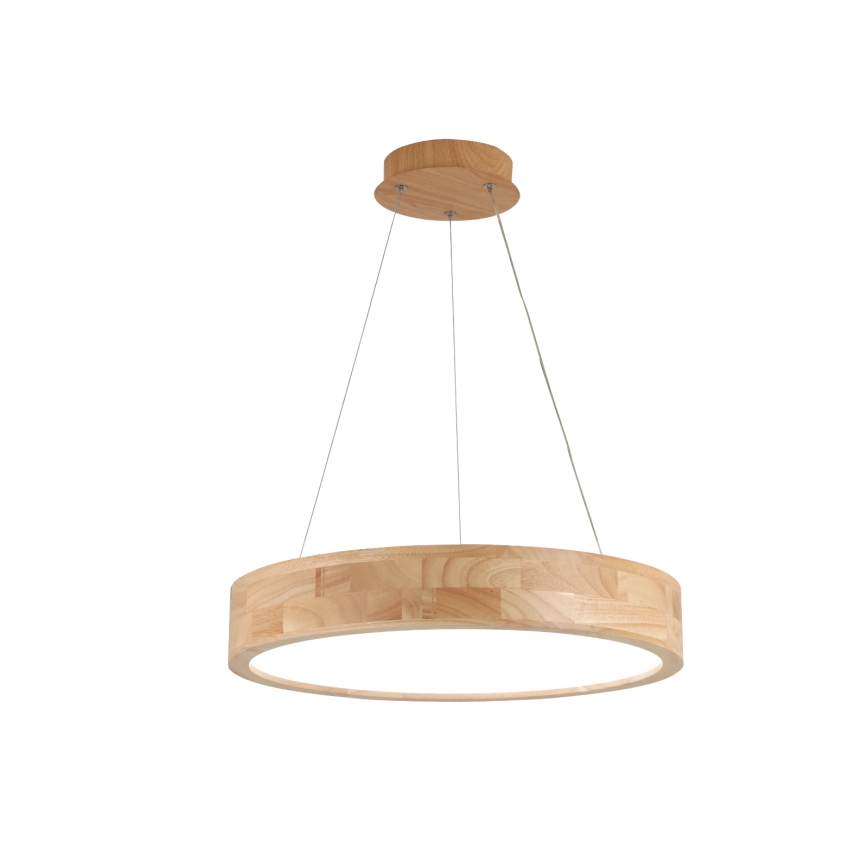 Brilagi - Lustre LED suspenso em cabo FALCON WOOD LED/30W/230V 3000/4000/6000K, diâmetro 45 cm, madeira
