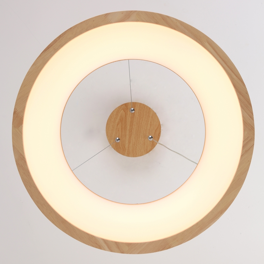 Brilagi - Lustre LED suspenso em cabo FALCON WOOD LED/30W/230V 3000/4000/6000K, diâmetro 45 cm, madeira