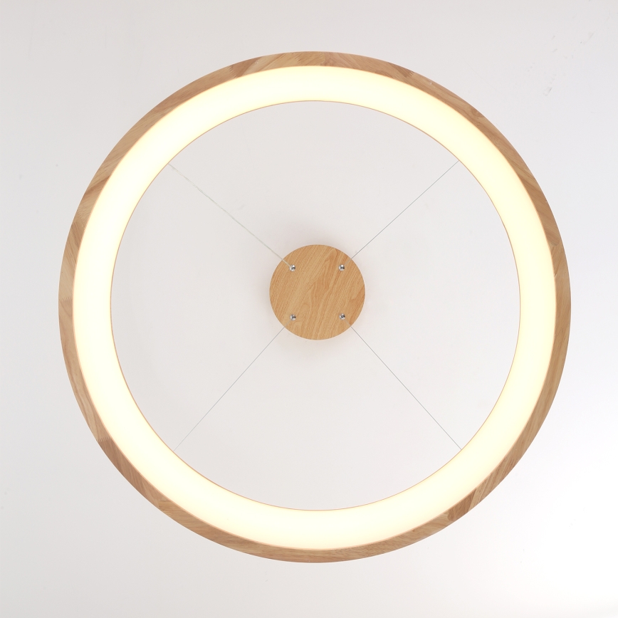 Brilagi - Lustre LED suspenso por cabo FALCON WOOD LED/60W/230V 3000/4000/6000K Ø 80 cm, acabamento em madeira