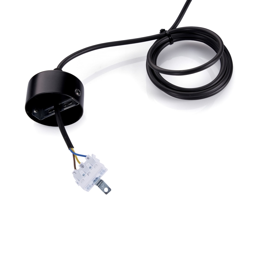 BRILAGI - Lustre LED suspenso por cabo GARDALINE LED/100W/230V 120 cm carvalho/preto