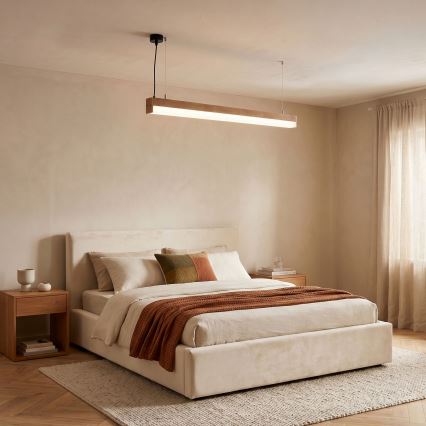 BRILAGI - Lustre LED suspenso por cabo GARDALINE LED/100W/230V carvalho