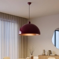 Brilagi - Lustre LED suspenso por cabo METALO 1xE27/40W/230V diâmetro 60 cm bordô/cobre