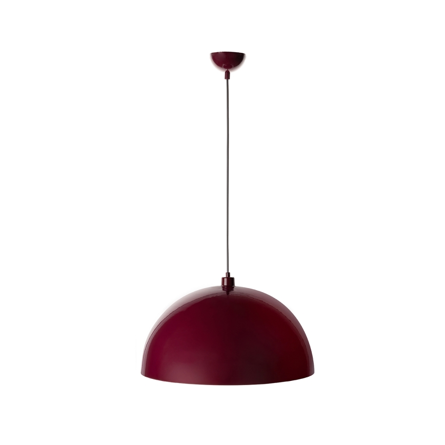 Brilagi - Lustre LED suspenso por cabo METALO 1xE27/40W/230V Ø 40 cm bordô/cobre