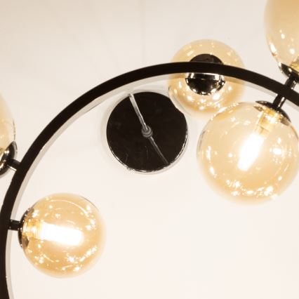 Brilagi - Lustre LED suspenso por cabo MILLA 15xG9/3W/230V preto cromado/dourado