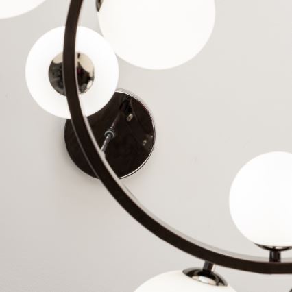 Brilagi - Lustre LED suspenso por cabo MILLA 15xG9/3W/230V preto cromo/branco