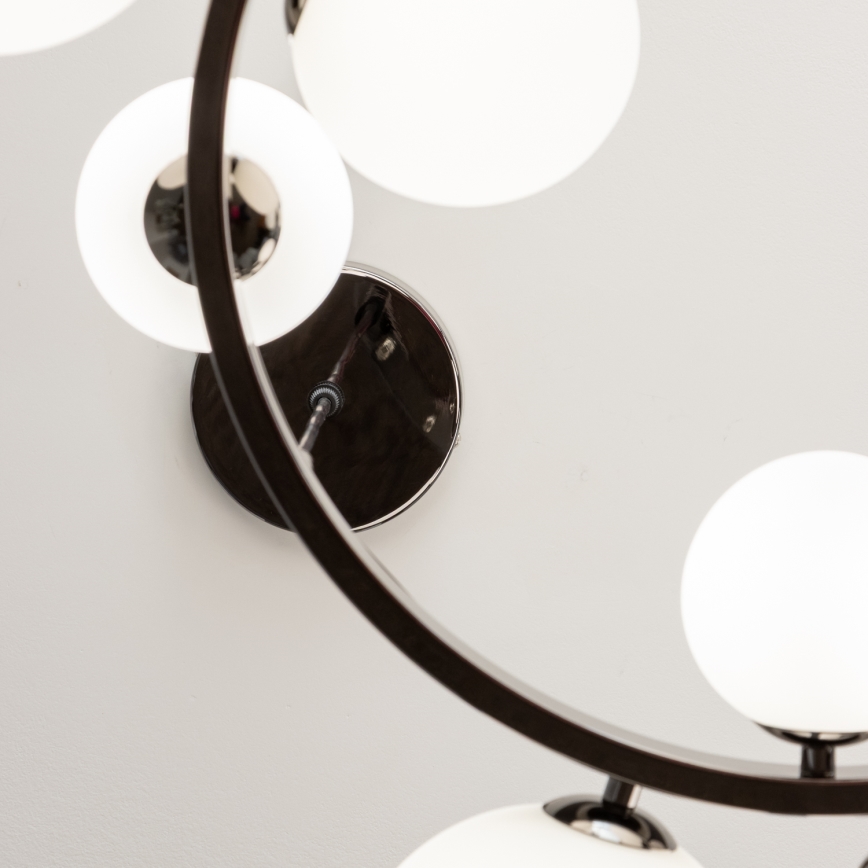 Brilagi - Lustre LED suspenso por cabo MILLA 15xG9/3W/230V preto cromo/branco