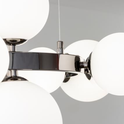 Brilagi - Lustre LED suspenso por cabo MILLA 15xG9/3W/230V preto cromo/branco