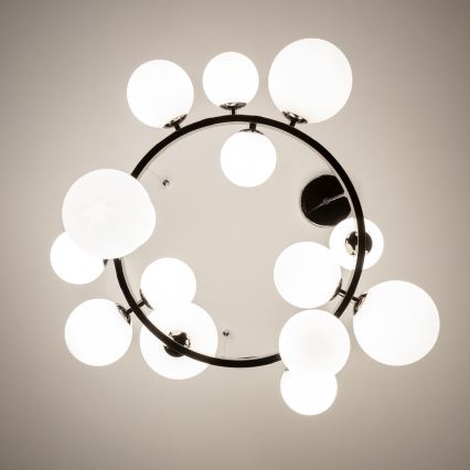 Brilagi - Lustre LED suspenso por cabo MILLA 15xG9/3W/230V preto cromo/branco