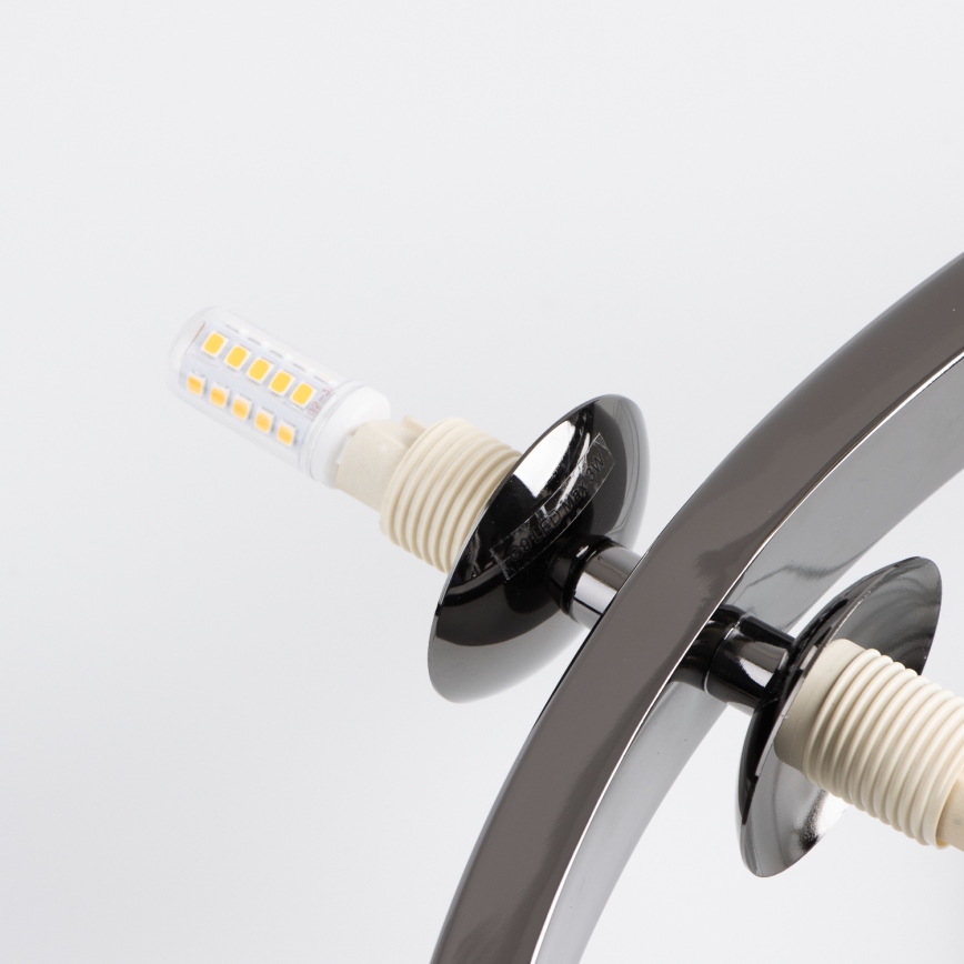 Brilagi - Lustre LED suspenso por cabo MILLA 15xG9/3W/230V preto cromo/branco