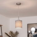 Brilagi - Lustre LED suspenso por cabo NUBILA 1xE27/60W/230V diâmetro 14 cm cinzento