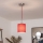 Brilagi - Lustre LED suspenso por cabo NUBILA 1xE27/60W/230V diâmetro 14 cm vermelho