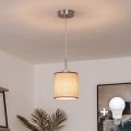 Brilagi - Lustre LED suspenso por cabo NUBILA 1xE27/60W/230V Ø 14 cm castanho