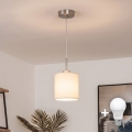 Brilagi - Lustre LED suspenso por cabo NUBILA 1xE27/60W/230V Ø 14 cm creme