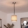 Brilagi - Lustre LED suspenso por cabo NUBILA 1xE27/60W/230V Ø 14 cm preto/castanho