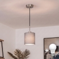Brilagi - Lustre LED suspenso por cabo NUBILA 1xE27/60W/230V Ø 14 cm preto/cinza claro