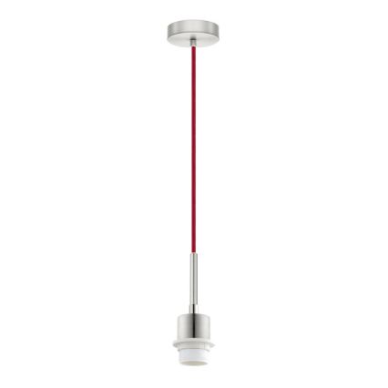 Brilagi - Lustre LED suspenso por cabo NUBILA 1xE27/60W/230V Ø 14 cm vermelho/creme