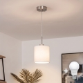 Brilagi - Lustre LED suspenso por cabo NUBILA 1xE27/60W/230V Ø14 cm branco