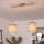 Brilagi - Lustre LED suspenso por cabo NUBILA 2xE27/60W/230V castanho