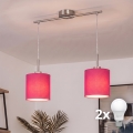 Brilagi - Lustre LED suspenso por cabo NUBILA 2xE27/60W/230V rosa