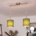 Brilagi - Lustre LED suspenso por cabo NUBILA 2xE27/60W/230V verde