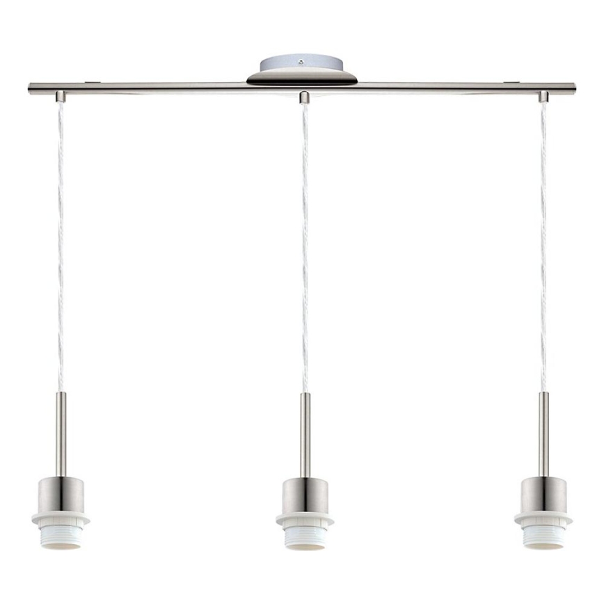 Brilagi - Lustre LED suspenso por cabo NUBILA 3xE27/60W/230V branco