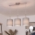 Brilagi - Lustre LED suspenso por cabo NUBILA 3xE27/60W/230V cinzento claro