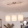 Brilagi - Lustre LED suspenso por cabo NUBILA 3xE27/60W/230V creme
