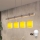 Brilagi - Lustre LED suspenso por cabo NUBILA 4xE27/60W/230V cinzento/amarelo