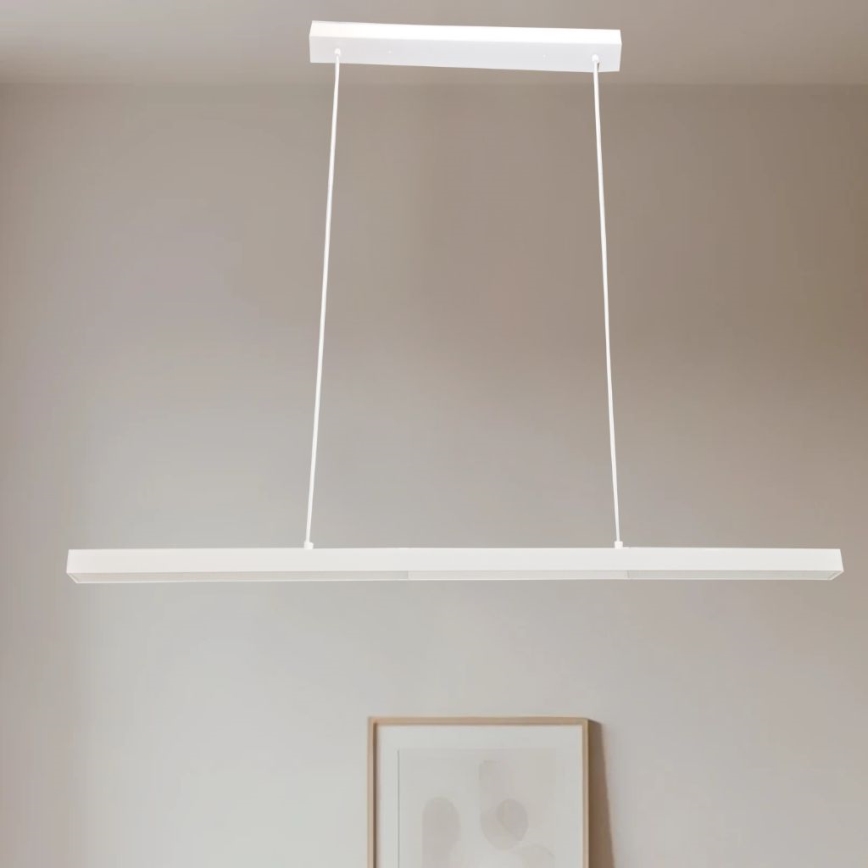 Brilagi - Lustre LED suspenso por cabo PAXIS LED/30W/230V 120 cm branco