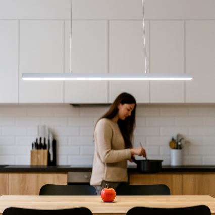 Brilagi - Lustre LED suspenso por cabo PAXIS LED/30W/230V 120 cm branco