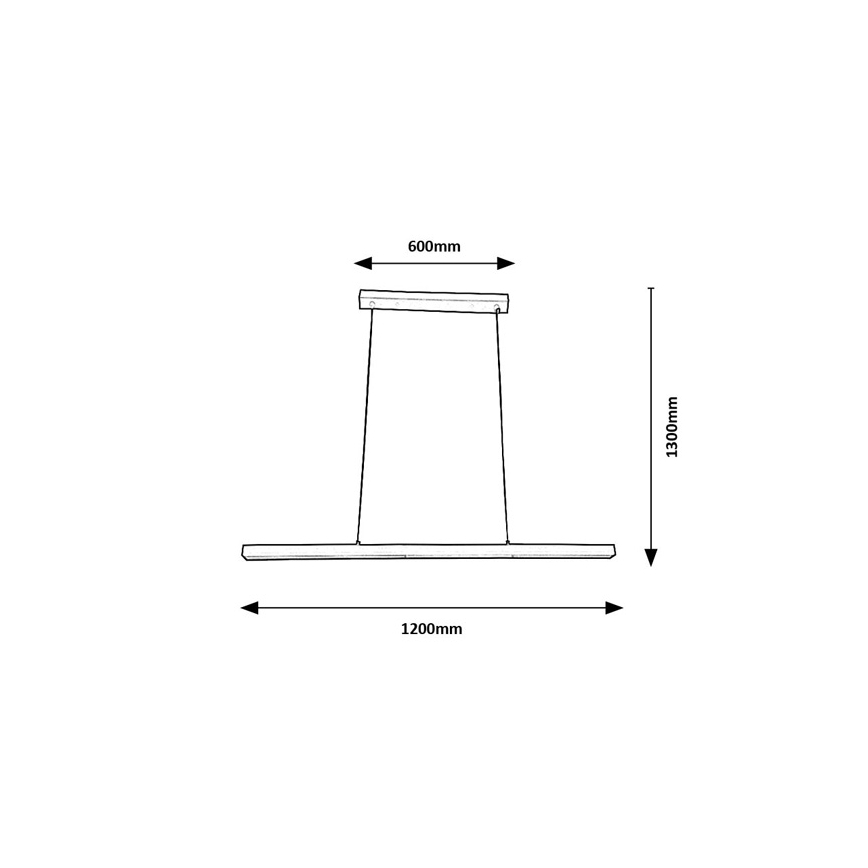Brilagi - Lustre LED suspenso por cabo PAXIS LED/30W/230V 120 cm branco