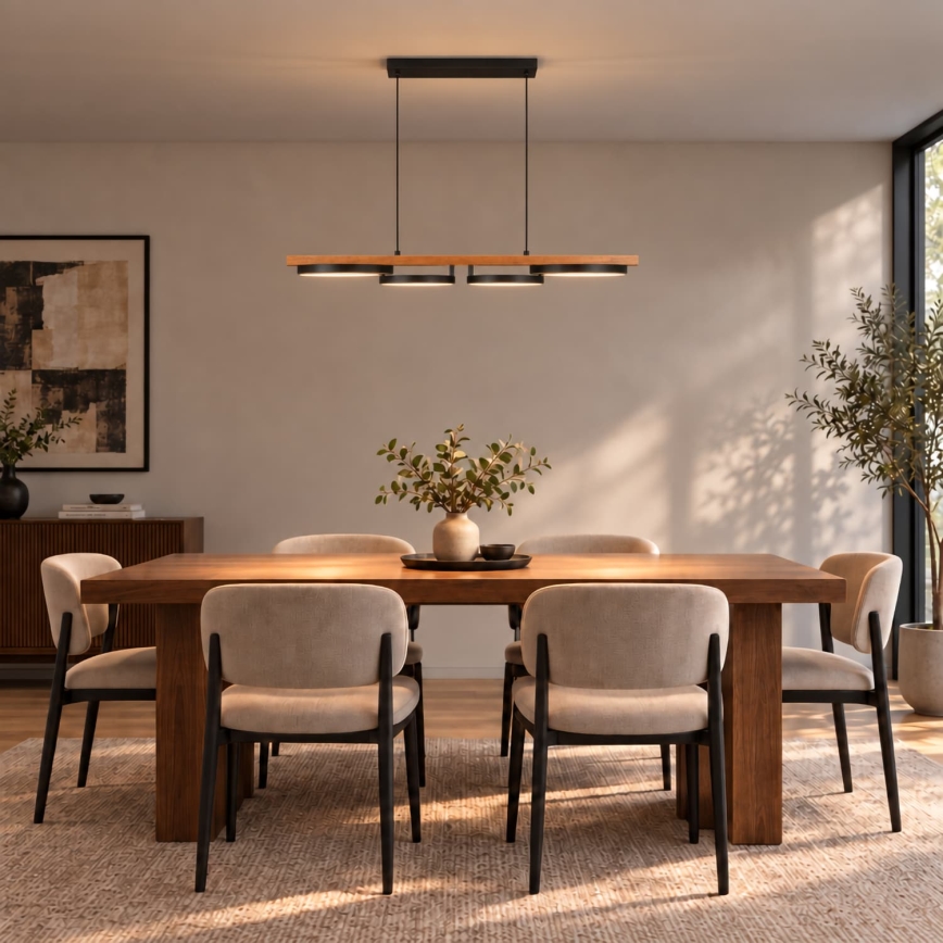 BRILAGI - Lustre LED suspenso por cabo PLANK LED/35W/230V 4000K 30x100 cm madeira
