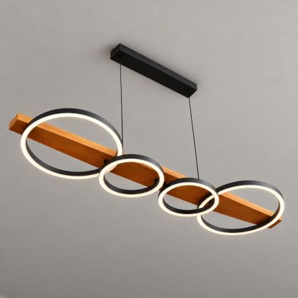 BRILAGI - Lustre LED suspenso por cabo PLANK LED/35W/230V 4000K 30x100 cm madeira