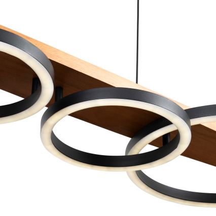 BRILAGI - Lustre LED suspenso por cabo PLANK LED/35W/230V 4000K 30x100 cm madeira