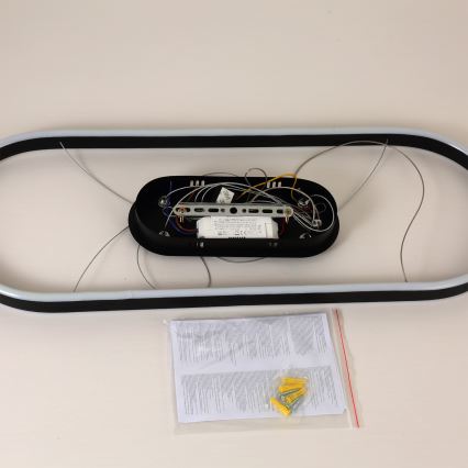 Brilagi - Lustre LED suspenso por cabo PONDIE LED/43W/230V 80x30 cm preto