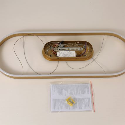 Brilagi - Lustre LED suspenso por cabo PONDIE LED/44W/230V 80x30 cm dourado