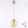 Brilagi - Lustre LED suspenso por cabo RETRO GLASS 1xE27/60W/230V Ø 14 cm bege/castanho fumê