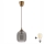 Brilagi - Lustre LED suspenso por cabo RETRO GLASS 1xE27/60W/230V Ø 14 cm castanho/cinzento fumado