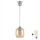 Brilagi - Lustre LED suspenso por cabo RETRO GLASS 1xE27/60W/230V Ø 14 cm prateado/castanho fumado