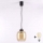 Brilagi - Lustre LED suspenso por cabo RETRO GLASS 1xE27/60W/230V Ø 14 cm preto/castanho fumê
