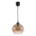 Brilagi - Lustre LED suspenso por cabo RETRO GLASS 1xE27/60W/230V Ø 18 cm preto/castanho fumado