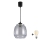 Brilagi - Lustre LED suspenso por cabo RETRO GLASS 1xE27/60W/230V Ø 26 cm preto/fumê