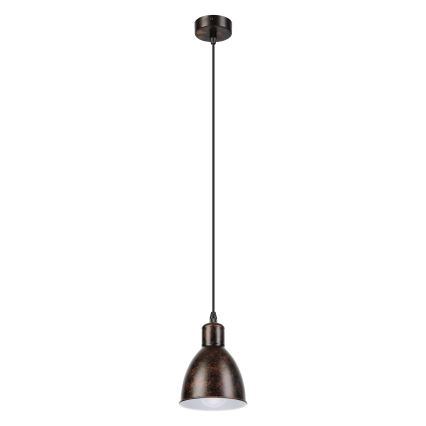 Brilagi - Lustre LED suspenso por cabo RIDDY 1xE27/60W/230V cobre/pátina