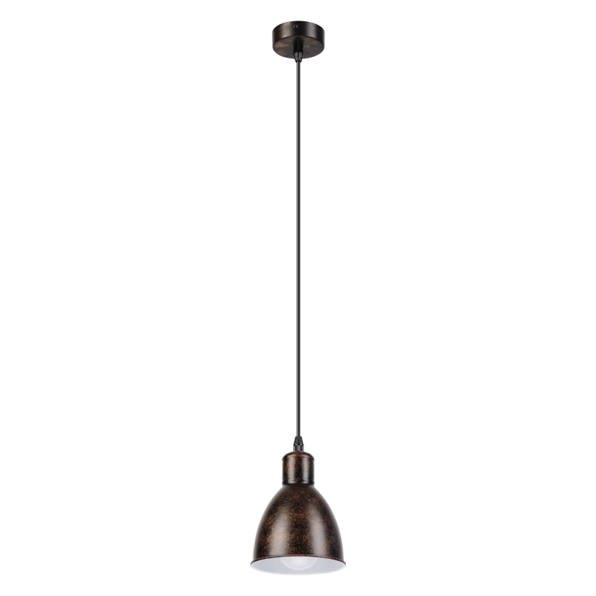 Brilagi - Lustre LED suspenso por cabo RIDDY 1xE27/60W/230V cobre/pátina