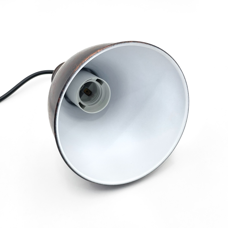 Brilagi - Lustre LED suspenso por cabo RIDDY 1xE27/60W/230V cobre/pátina